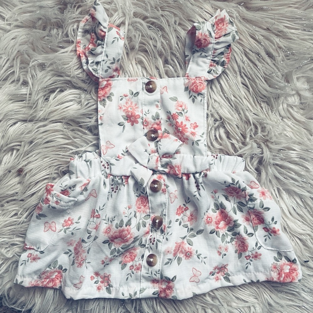 Floral Button-Up Baby Dress